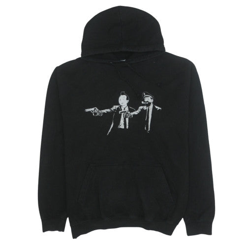 Mens UK Size XL Just Hoods Black Pullover Hoodie