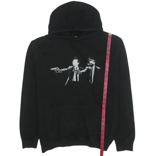 Mens UK Size XL Just Hoods Black Pullover Hoodie