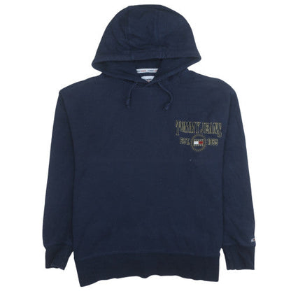 Mens UK Size XL Tommy Jeans Blue Pullover Hoodie