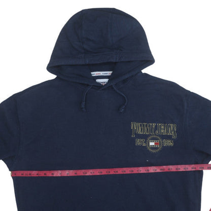 Mens UK Size XL Tommy Jeans Blue Pullover Hoodie