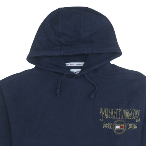 Mens UK Size XL Tommy Jeans Blue Pullover Hoodie