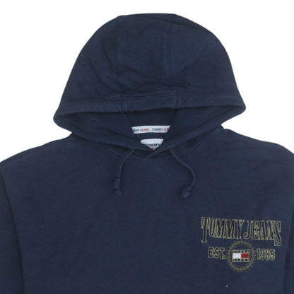 Mens UK Size XL Tommy Jeans Blue Pullover Hoodie
