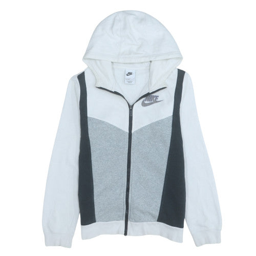 Teens UK Size L Nike Grey Full Zip Hoodie
