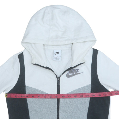 Teens UK Size L Nike Grey Full Zip Hoodie