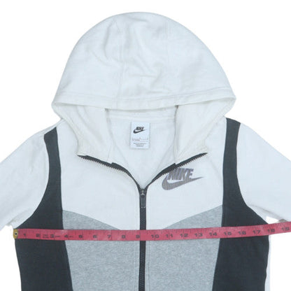 Teens UK Size L Nike Grey Full Zip Hoodie