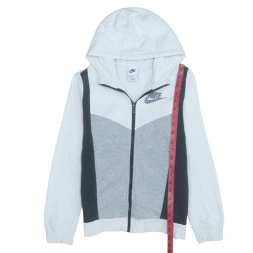 Teens UK Size L Nike Grey Full Zip Hoodie