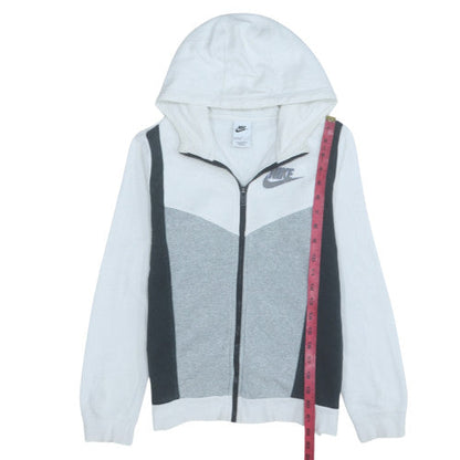 Teens UK Size L Nike Grey Full Zip Hoodie