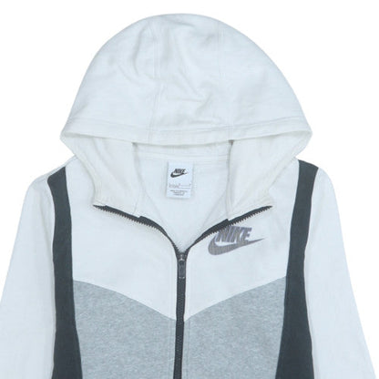 Teens UK Size L Nike Grey Full Zip Hoodie