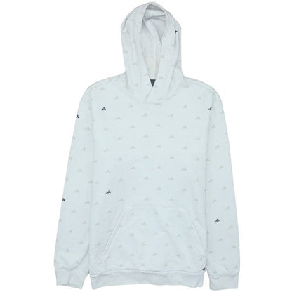 Mens UK Size L adidas White Pullover Hoodie