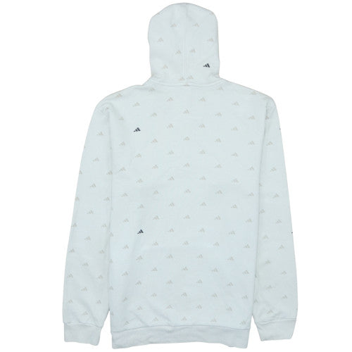Mens UK Size L adidas White Pullover Hoodie