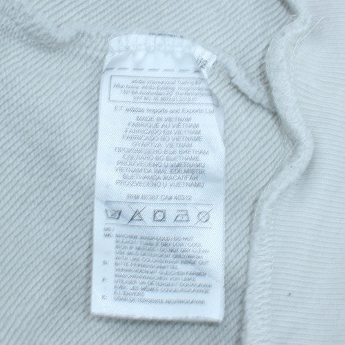 Mens UK Size L adidas White Pullover Hoodie