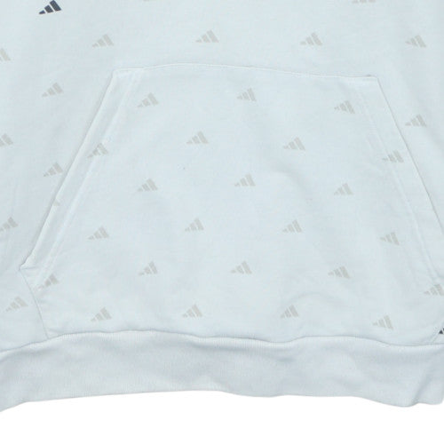 Mens UK Size L adidas White Pullover Hoodie