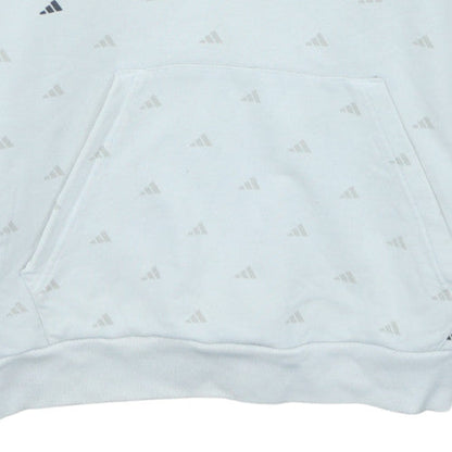 Mens UK Size L adidas White Pullover Hoodie