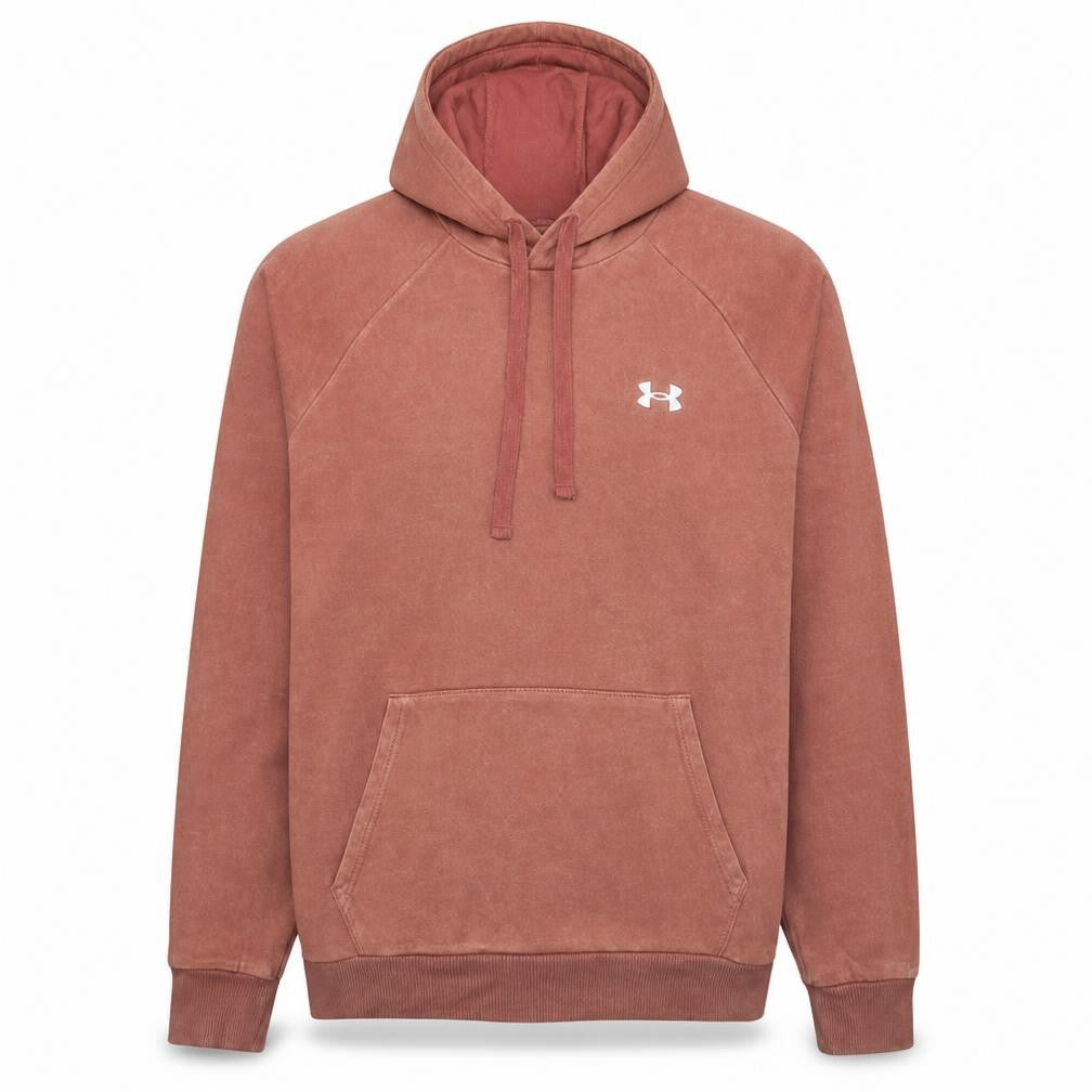 Mens UK Size L Under armour Brown Pullover Hoodie