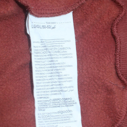 Mens UK Size L Under armour Brown Pullover Hoodie