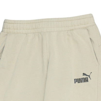 Puma Girls Beige Jogger Sweatpants 15-16 Years Elastic Waist Fleece Lined