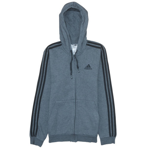 Mens UK Size S adidas Grey Full Zip Hoodie