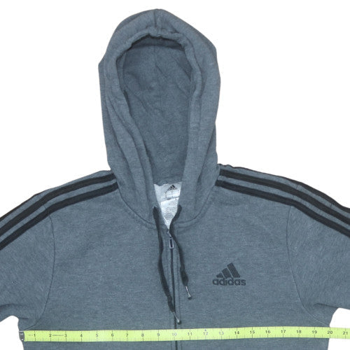 Mens UK Size S adidas Grey Full Zip Hoodie