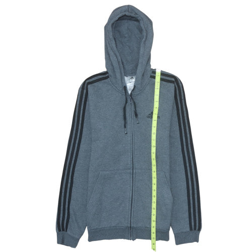 Mens UK Size S adidas Grey Full Zip Hoodie