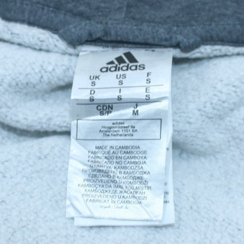 Mens UK Size S adidas Grey Full Zip Hoodie