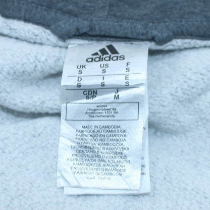 Mens UK Size S adidas Grey Full Zip Hoodie
