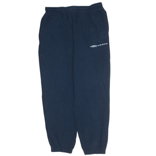 Mens UK Size M Umbro Regular Fit Sweatpants Blue Trousers