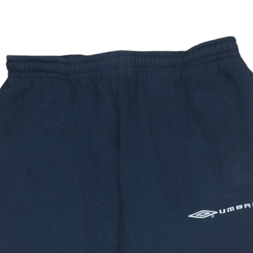 Mens UK Size M Umbro Regular Fit Sweatpants Blue Trousers