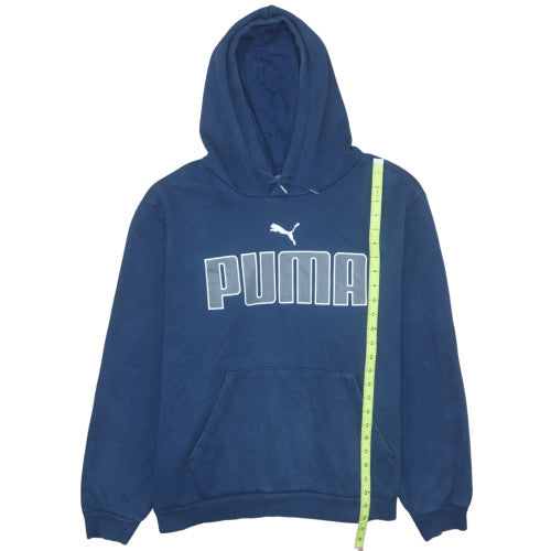 Mens UK Size 2XL PUMA Blue Pullover Hoodie