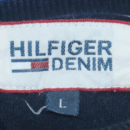 Mens UK Size L Tommy Hilfiger Blue Pullover Sweatshirt