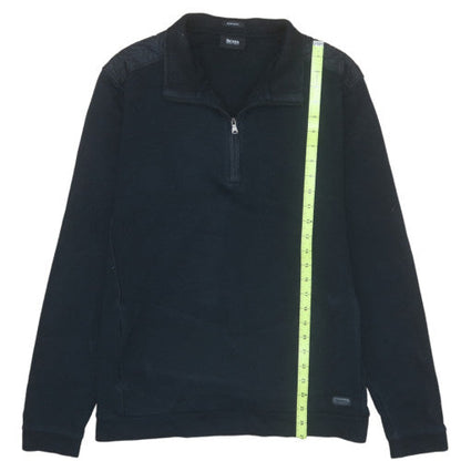 Mens UK Size L HUGO BOSS Black Pullover Sweatshirt