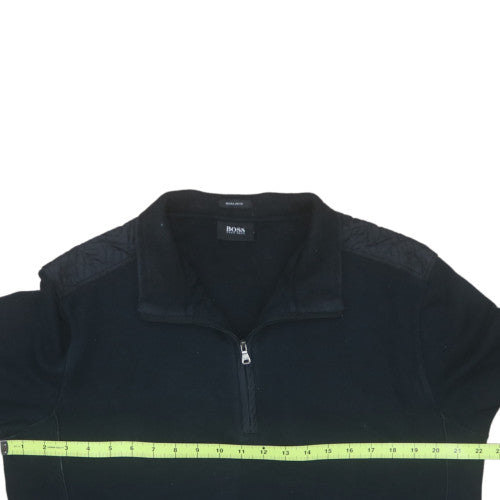 Mens UK Size L HUGO BOSS Black Pullover Sweatshirt