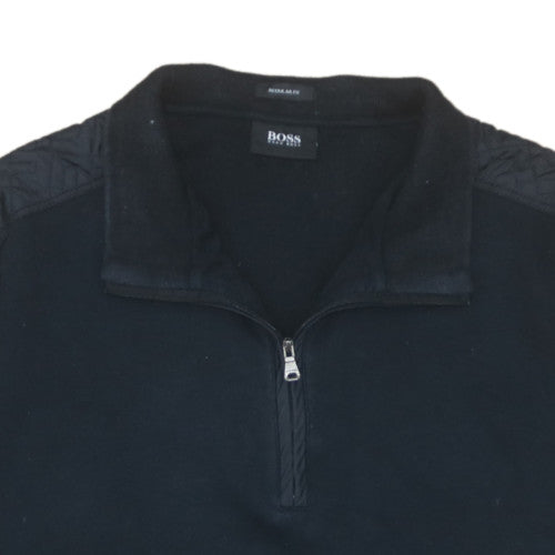 Mens UK Size L HUGO BOSS Black Pullover Sweatshirt
