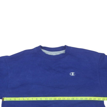 Womens UK Size L Champion Blue Pullover Sweatshirt