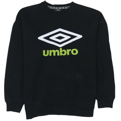 Mens UK Size M Umbro Black Pullover Sweatshirt