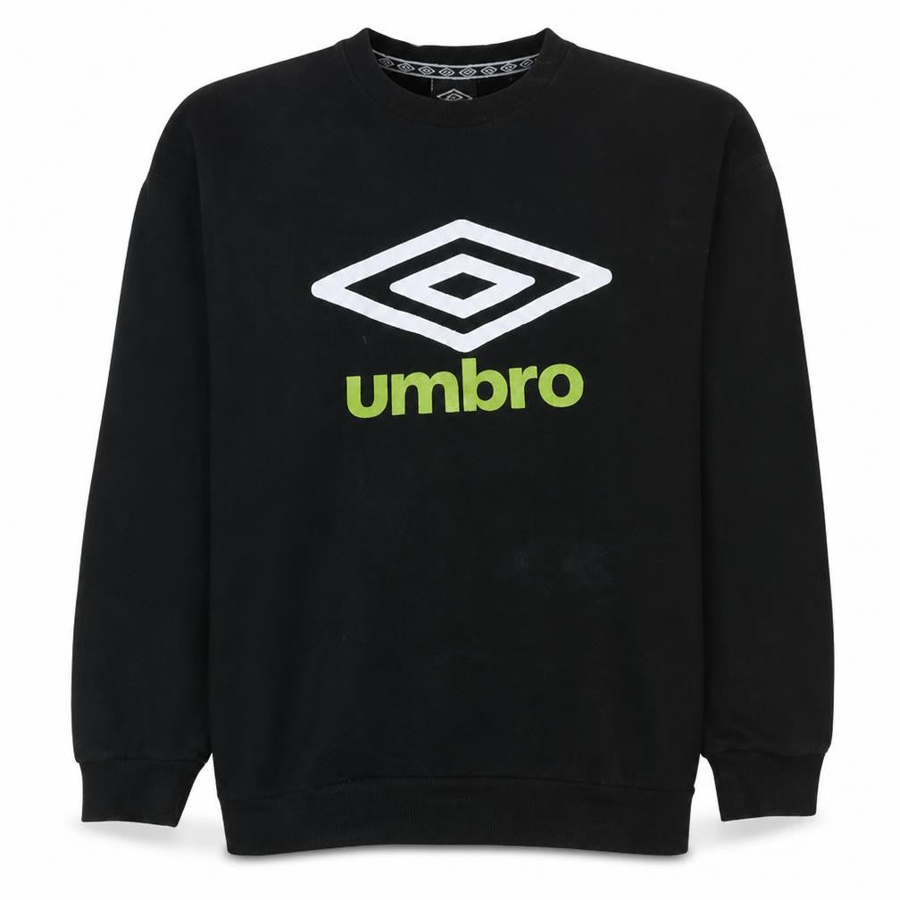 Mens UK Size M Umbro Black Pullover Sweatshirt