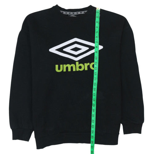 Mens UK Size M Umbro Black Pullover Sweatshirt