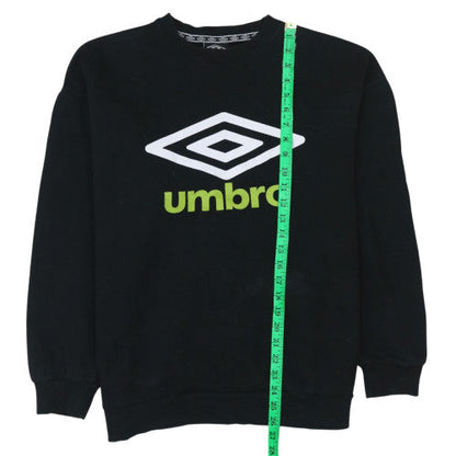 Mens UK Size M Umbro Black Pullover Sweatshirt