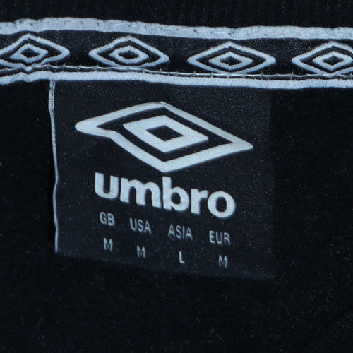 Mens UK Size M Umbro Black Pullover Sweatshirt