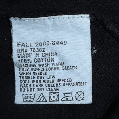 Timberland Men's Black Long Sleeve Cotton Button-Up Polo Shirt Size M