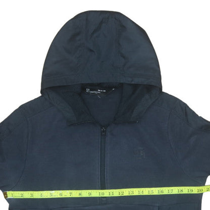 Mens UK Size S Under armour Blue 1/2 Zip Hoodie