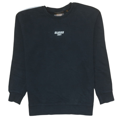 Mens UK Size M GUESS Black Pullover Sweatshirt
