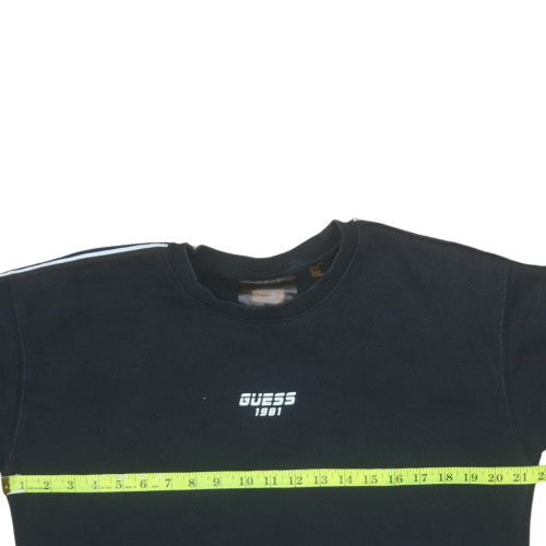 Mens UK Size M GUESS Black Pullover Sweatshirt