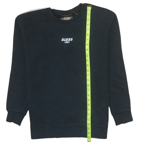 Mens UK Size M GUESS Black Pullover Sweatshirt