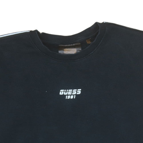 Mens UK Size M GUESS Black Pullover Sweatshirt