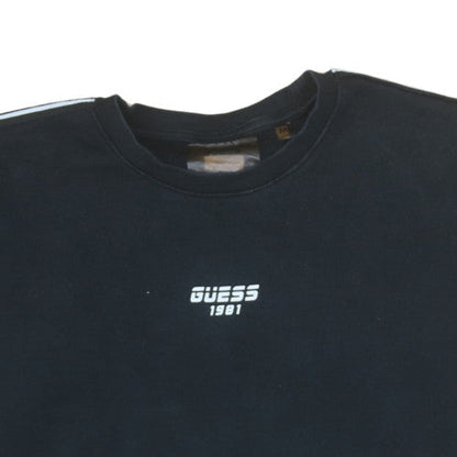 Mens UK Size M GUESS Black Pullover Sweatshirt