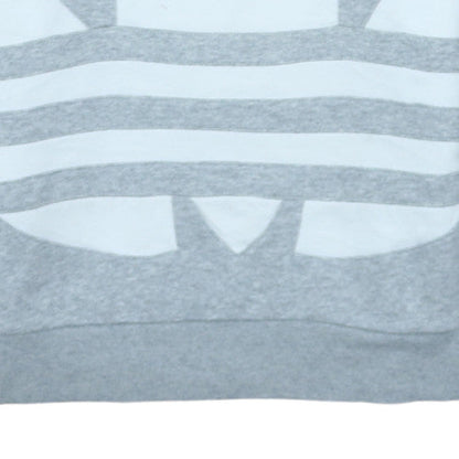 Adidas Boys Grey Crew Neck Pullover Sweatshirt 12-13 Years Classic Logo