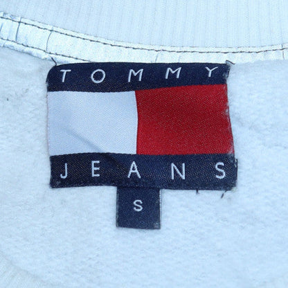 Mens UK Size S Tommy Jeans White Pullover Sweatshirt