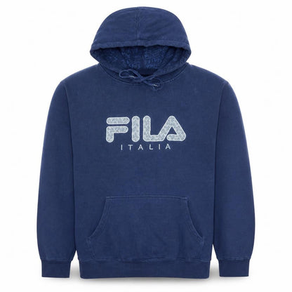Mens UK Size XL FILA Blue Pullover Hoodie