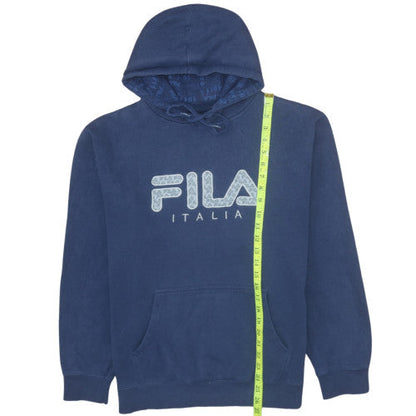 Mens UK Size XL FILA Blue Pullover Hoodie