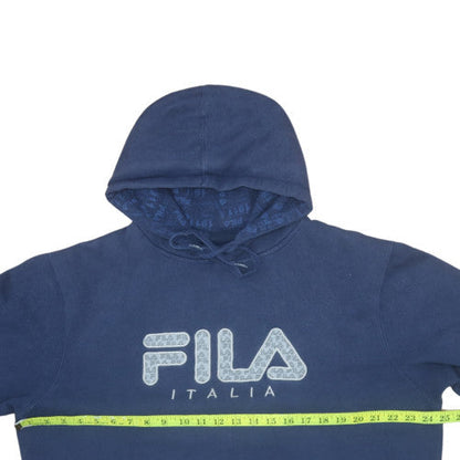 Mens UK Size XL FILA Blue Pullover Hoodie